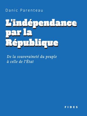cover image of L'indépendance par la République